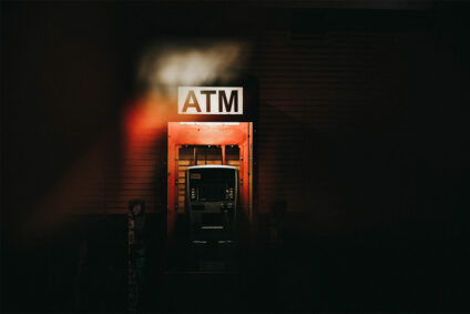 Ein Geldautomat von ATM