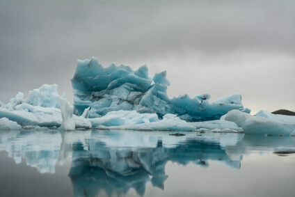 Eisberg in der Arktis.