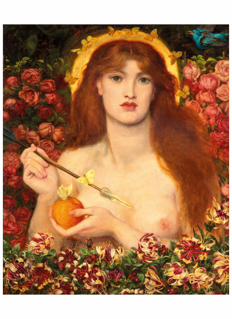 Porträt einer Frau umgeben von Rosen