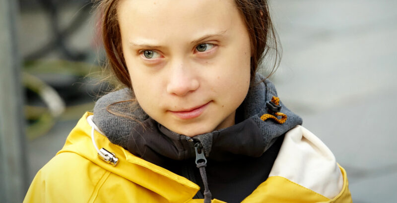 Bild von Greta Thunberg.