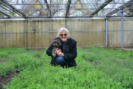 Martin J. Krug mit Hund