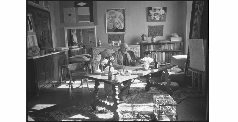 Henri Cartier-Bresson, Henri Matisse in seinem Atelier in Vence, 1944