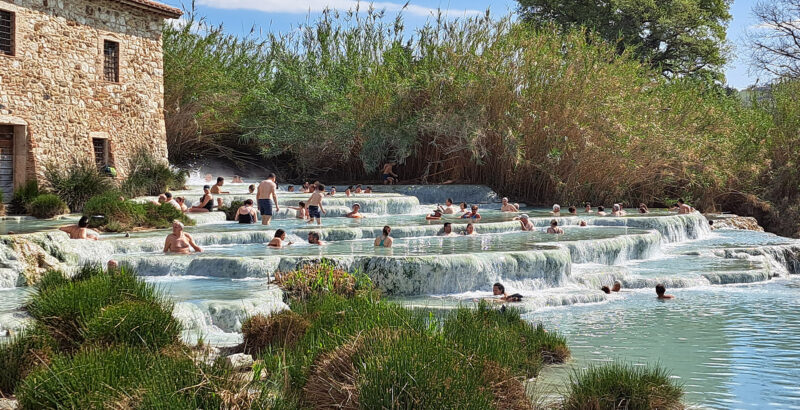Die große Cascade del Mulino der Terme di Saturnia.