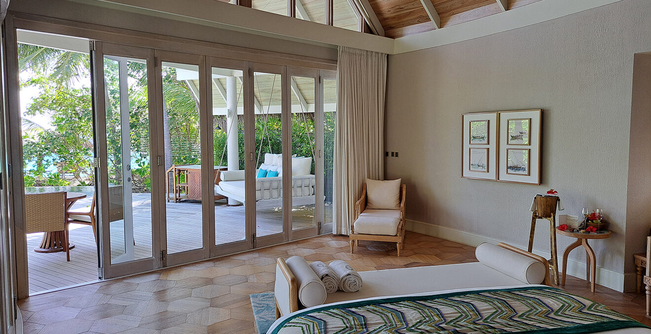 Hotelsuite auf der Insel Milaidhoo.