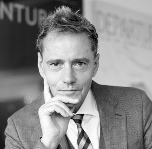 Schwarz-weiss Porträt von Gerd Giesler.