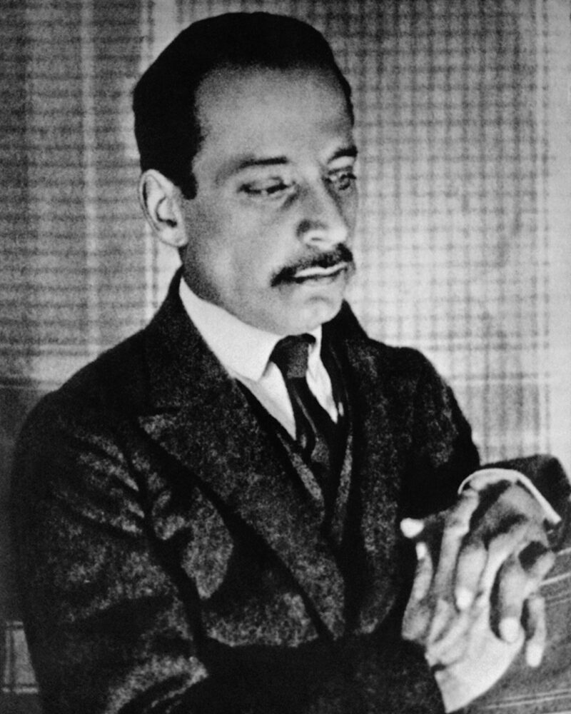 Historisches Porträt von Rainer Maria Rilke.