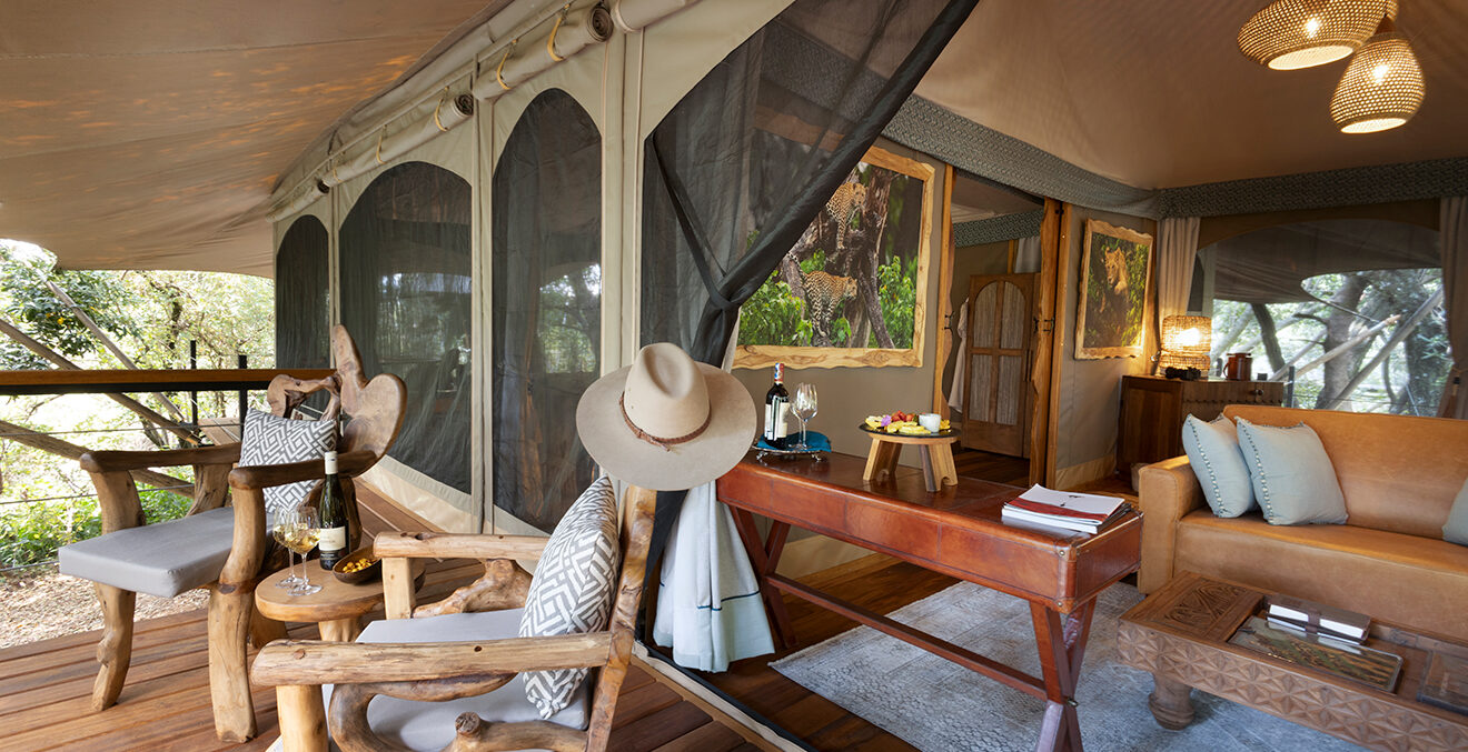 Blick in das Great Plains-Mara TotoTreeCamp.