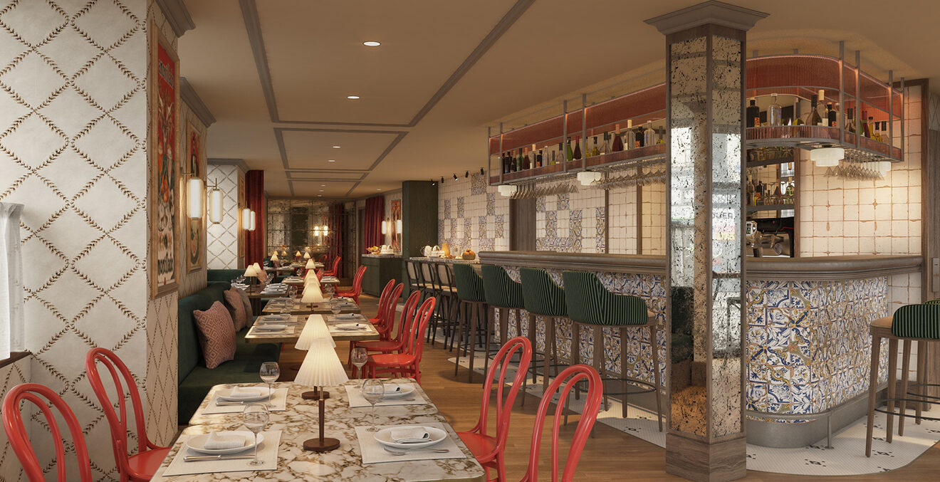 Das Restaurant des Hotels NH Collection Paris Ponthieu Champs-Élysées.